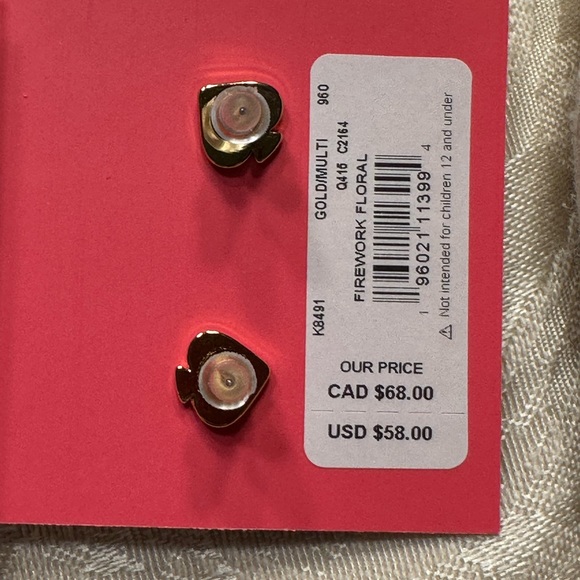 Kate Spade Firework Flower Necklace and Earrings Set NEW - Picture 3 of 5